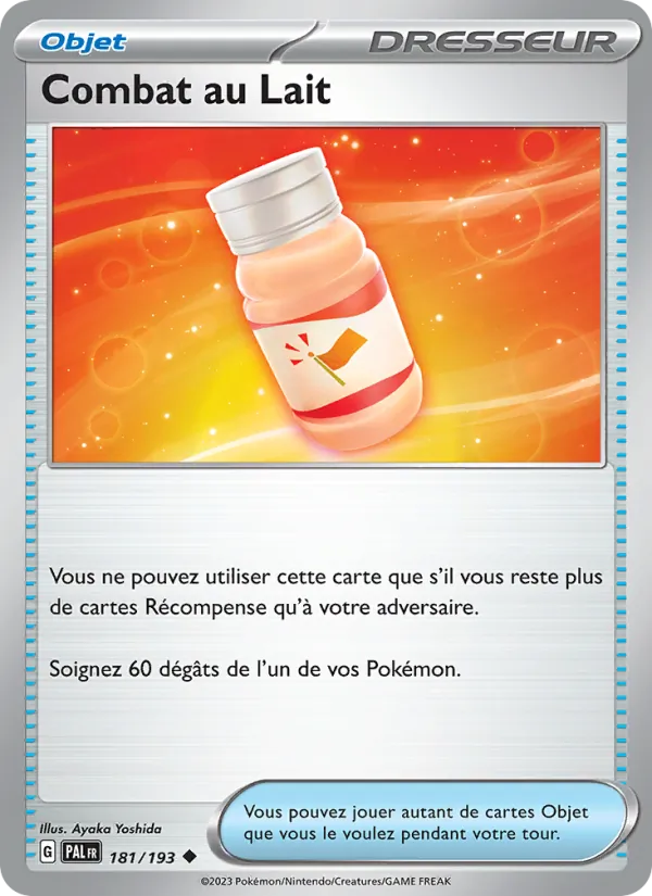 Carte Pokémon Combat au Lait 181/193 de l'extension Évolutions à Paldea