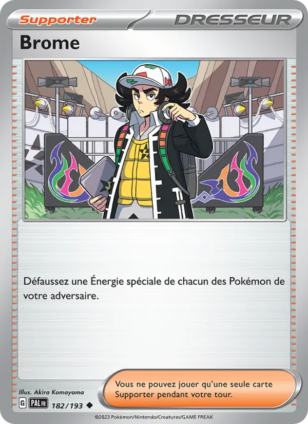 Carte Pokémon Brome 182/193 de l'extension Évolutions à Paldea