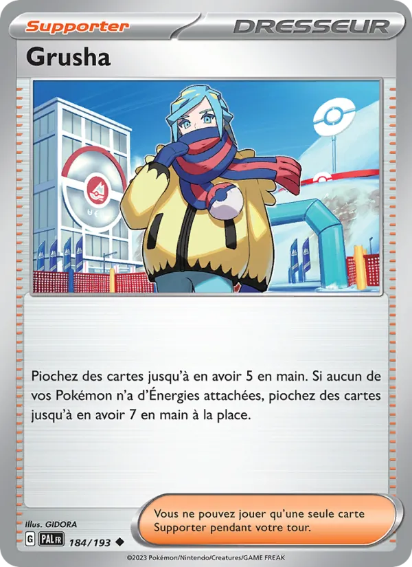 Carte Pokémon Grusha 184/193 de l'extension Évolutions à Paldea