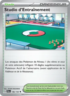 Carte Pokémon Studio d'Entraînement 186