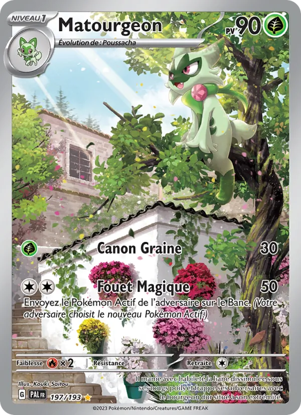 Carte Pokémon Matourgeon 197/193 de l'extension Évolutions à Paldea