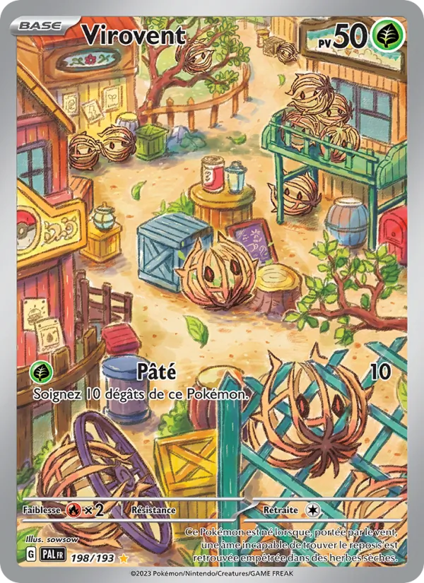 Carte Pokémon Virovent 198/193 de l'extension Évolutions à Paldea