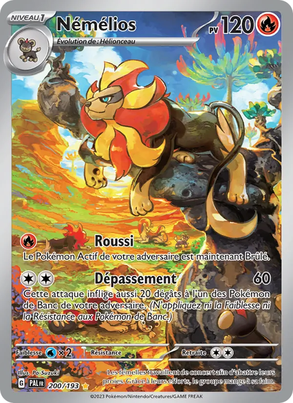 Carte Pokémon Némélios 200/193 de l'extension Évolutions à Paldea