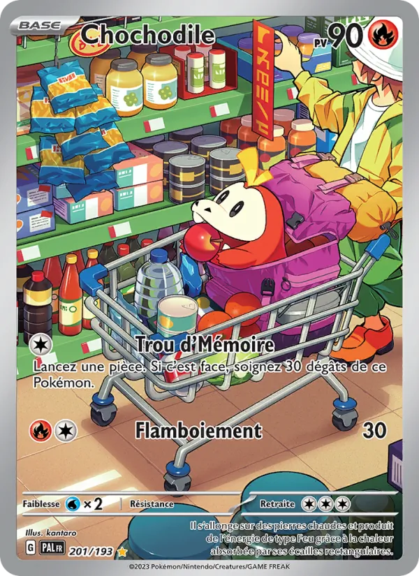 Carte Pokémon Chochodile 201/193 de l'extension Évolutions à Paldea