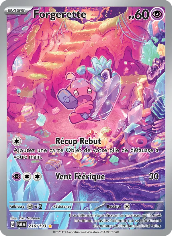 Carte Pokémon Forgerette 216/193 de l'extension Évolutions à Paldea
