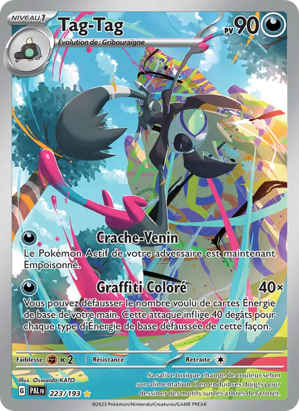 Carte Pokémon Tag-Tag 223/193 de l'extension Évolutions à Paldea