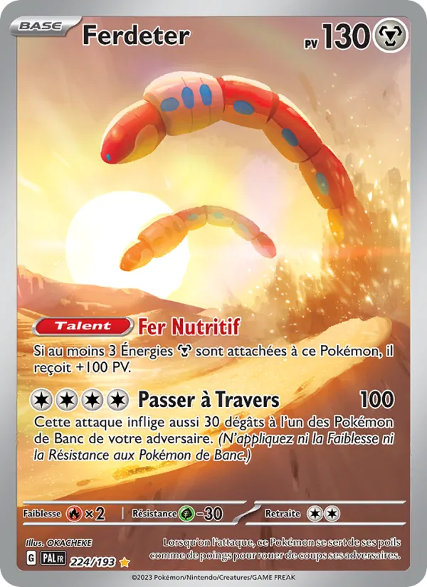 Carte Pokémon Ferdeter 224/193 de l'extension Évolutions à Paldea