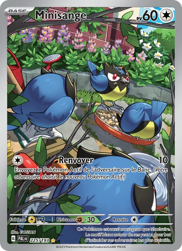 Carte Pokémon Minisange 225/193 de l'extension Évolutions à Paldea