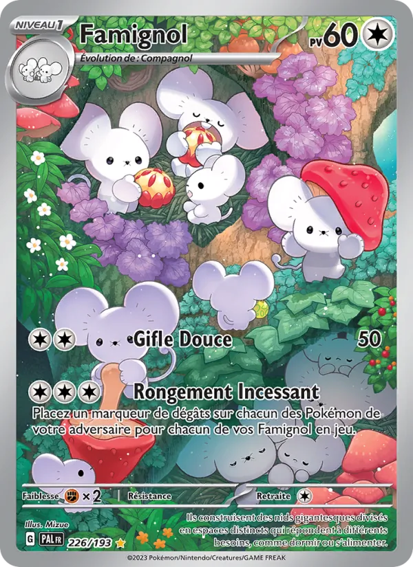 Carte Pokémon Famignol 226/193 de l'extension Évolutions à Paldea
