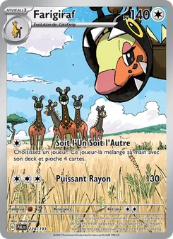 Carte Pokémon Farigiraf 228 — Évolutions à Paldea