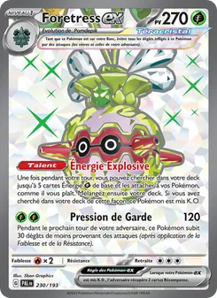 Carte Pokémon Foretress-ex 230 — Évolutions à Paldea