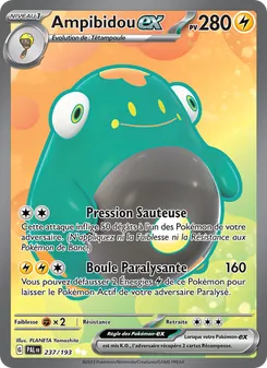Carte Pokémon Ampibidou-ex 237