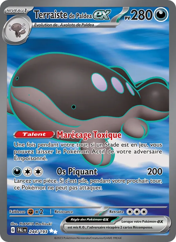 Carte Pokémon Terraiste de Paldea-ex 244/193 de l'extension Évolutions à Paldea