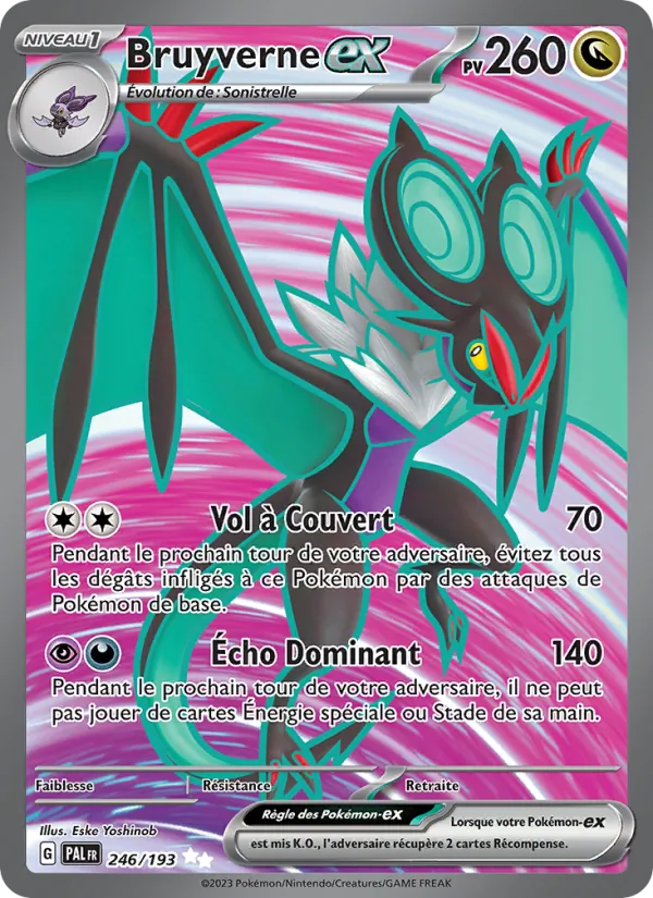 Carte Pokémon Bruyverne-ex 246/193 de l'extension Évolutions à Paldea
