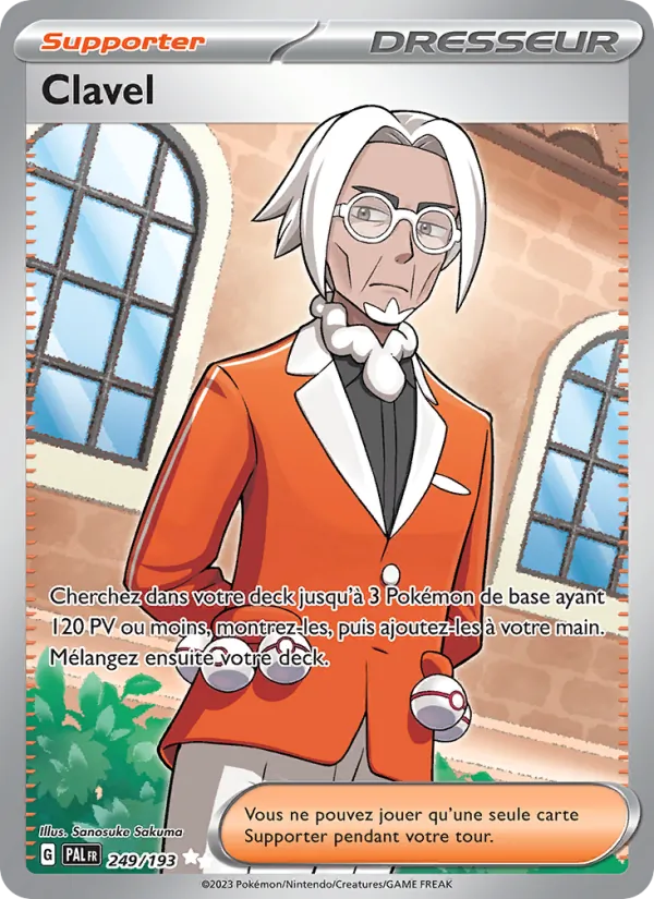 Carte Pokémon Clavel 249/193 de l'extension Évolutions à Paldea