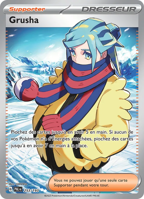 Carte Pokémon Grusha 253/193 de l'extension Évolutions à Paldea