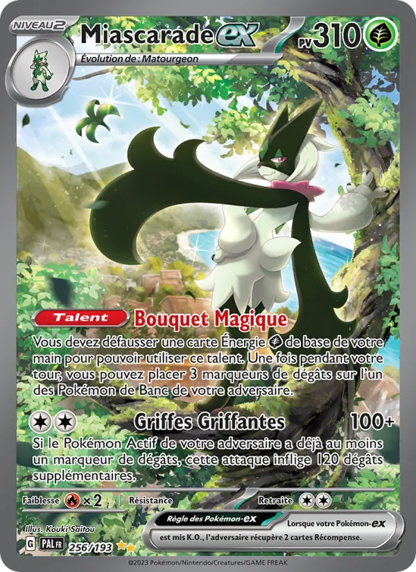 Carte Pokémon Miascarade-ex 256/193 de l'extension Évolutions à Paldea