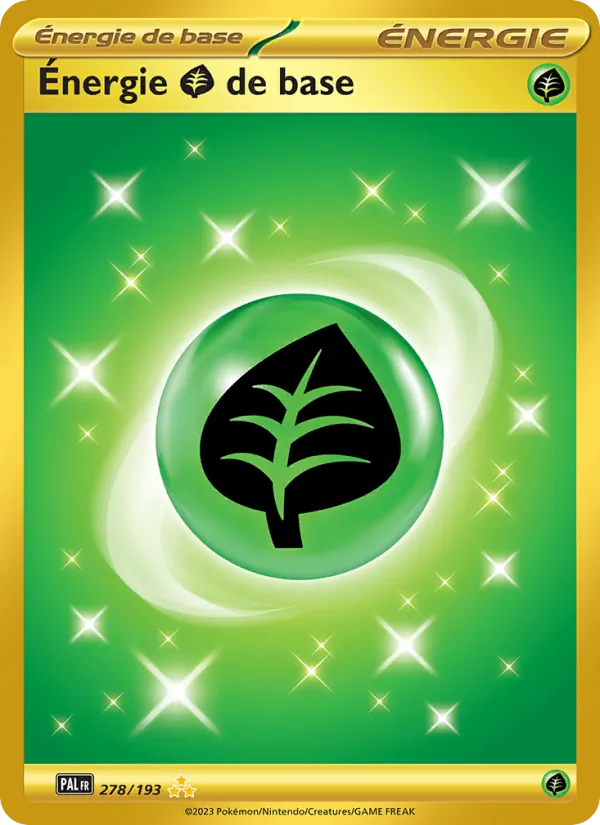 Carte Pokémon Énergie Grass de base 278/193 de l'extension Évolutions à Paldea