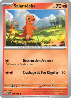 Carte Pokémon Salamèche 004