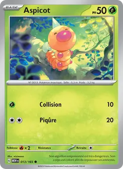 Carte Pokémon Aspicot 013