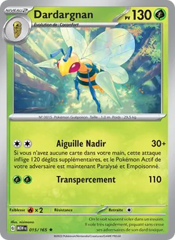 Carte Pokémon Dardargnan 015