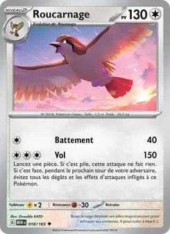 Carte Pokémon Roucarnage 018