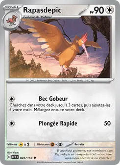 Carte Pokémon Rapasdepic 022