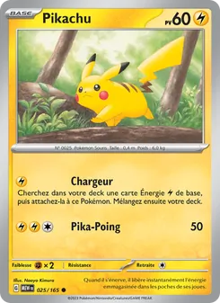 Carte Pokémon Pikachu 025