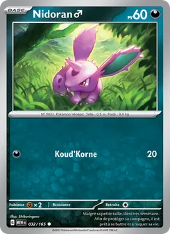 Carte Pokémon Nidoran♂ 032