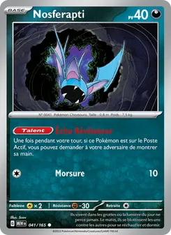Carte Pokémon Nosferapti 041