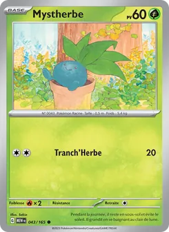 Carte Pokémon Mystherbe 043