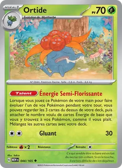 Carte Pokémon Ortide 044