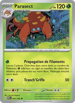 Carte Pokémon Parasect 047