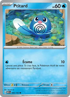 Carte Pokémon Ptitard 060