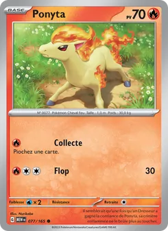 Carte Pokémon Ponyta 077