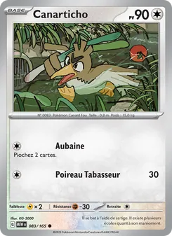 Carte Pokémon Canarticho 083