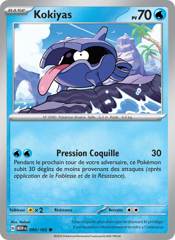 Carte Pokémon Kokiyas 090/165 de l'extension 151