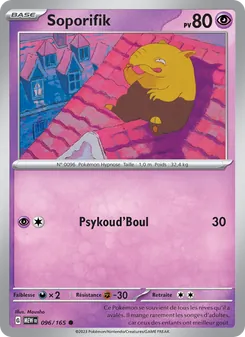Carte Pokémon Soporifik 096
