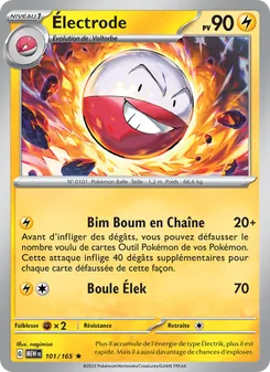Carte Pokémon Électrode 101