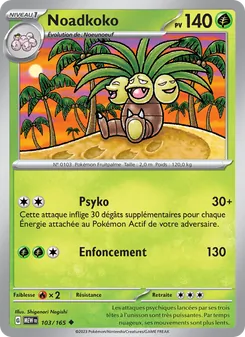 Carte Pokémon Noadkoko 103