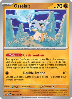 Carte Pokémon Osselait 104
