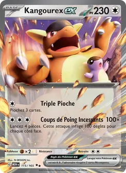 Carte Pokémon Kangourex-ex 115
