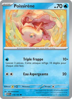 Carte Pokémon Poissirène 118