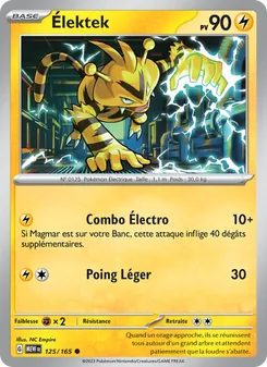 Carte Pokémon Élektek 125