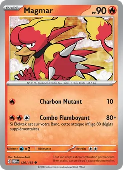 Carte Pokémon Magmar 126