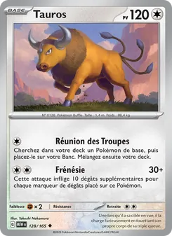 Carte Pokémon Tauros 128