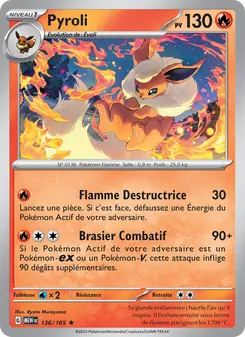 Carte Pokémon Pyroli 136