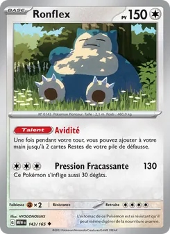 Carte Pokémon Ronflex 143