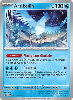 Carte Pokémon Artikodin 144