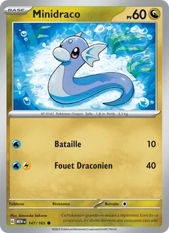 Carte Pokémon Minidraco 147